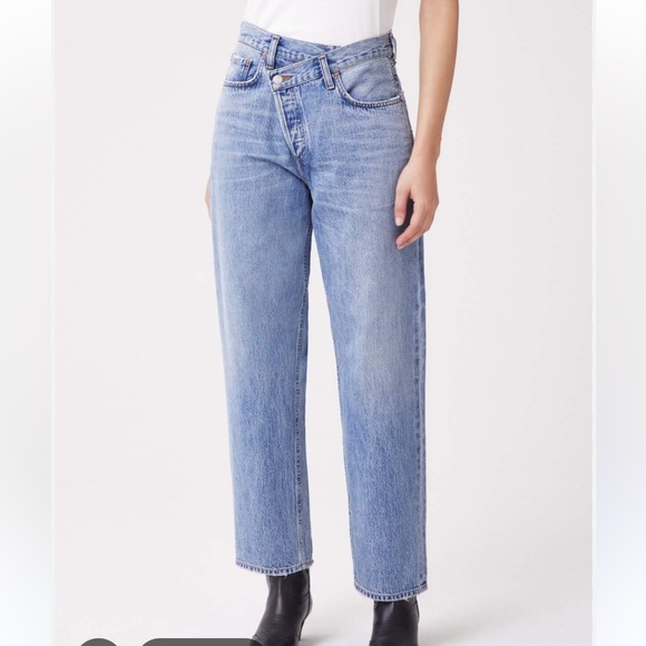 Agolde Criss-Cross Jeans in Eternal - Picture 1 of 4